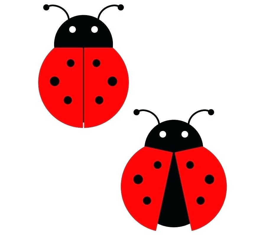 ladybug clipart simple shape