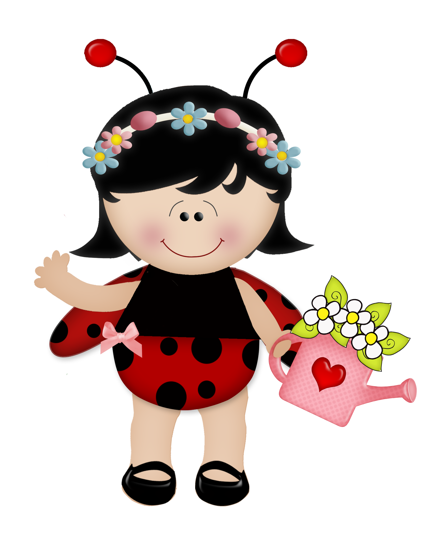 ladybugs clipart colored