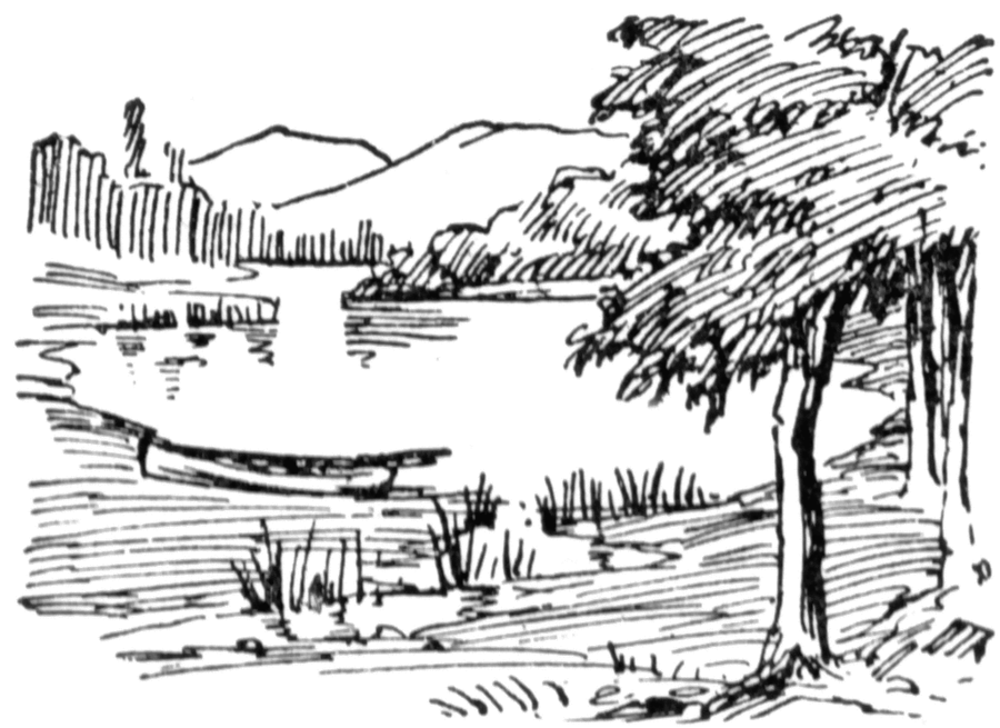 lake clipart drawing