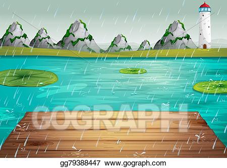 lake clipart illustration