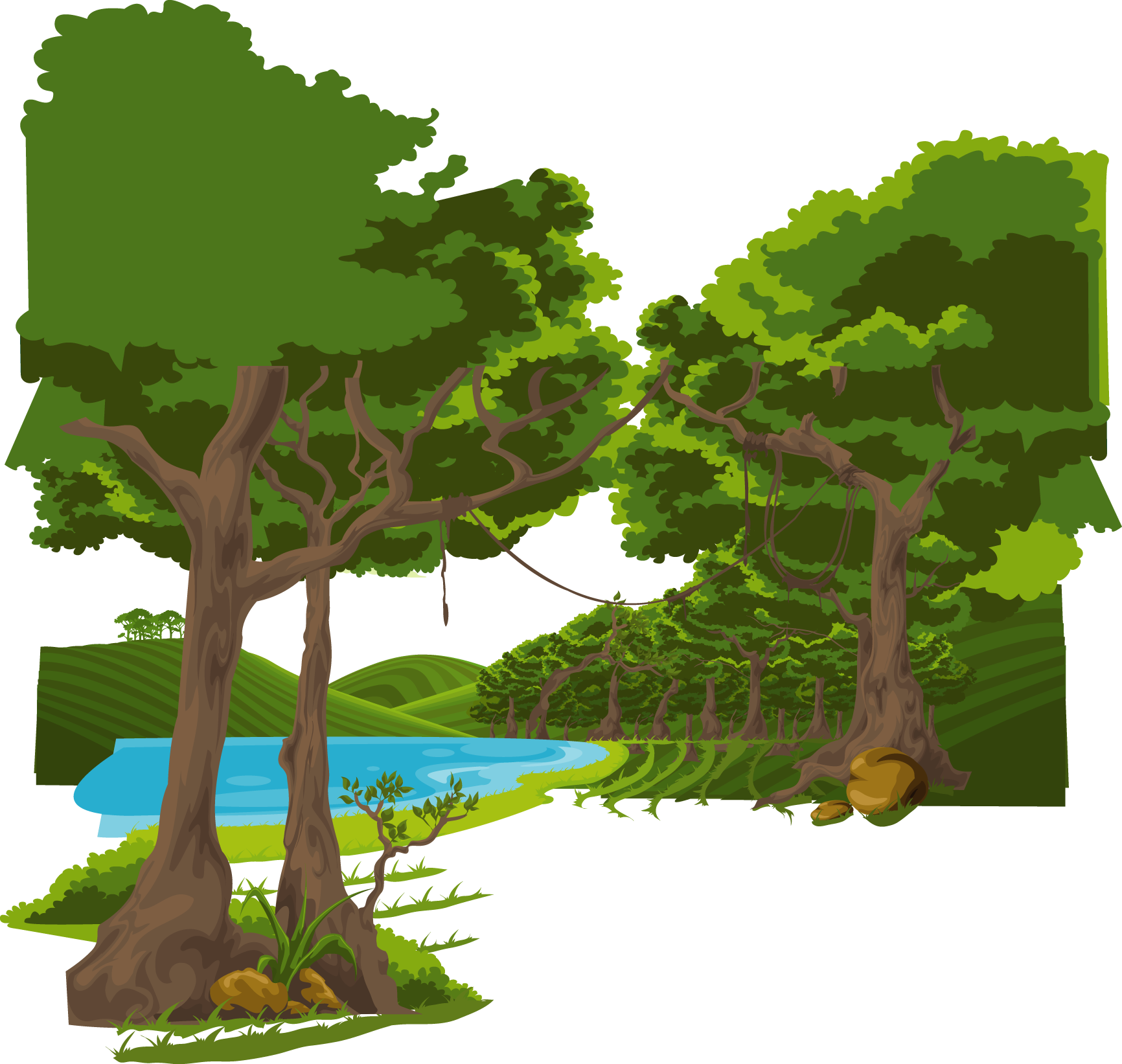 Lake clipart mountain lake, Lake mountain lake Transparent FREE for