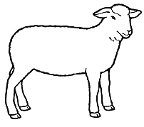 lamb clipart cross