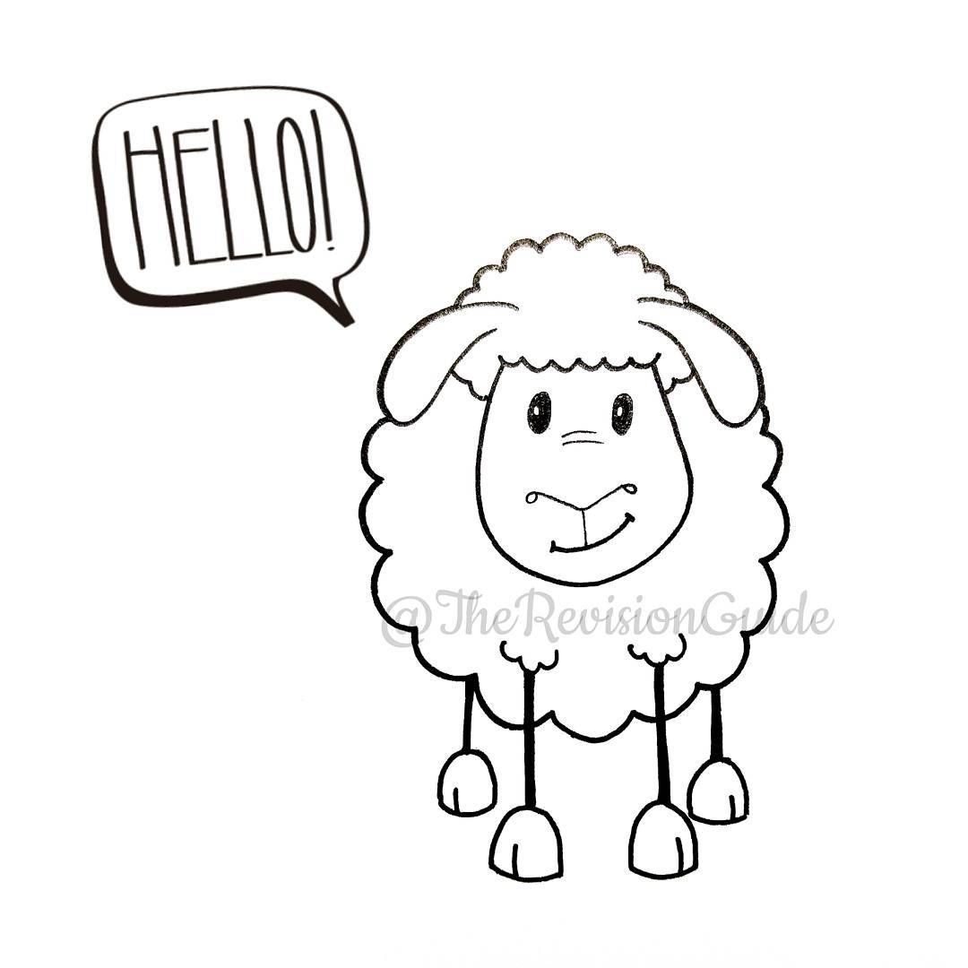 lamb clipart doodle