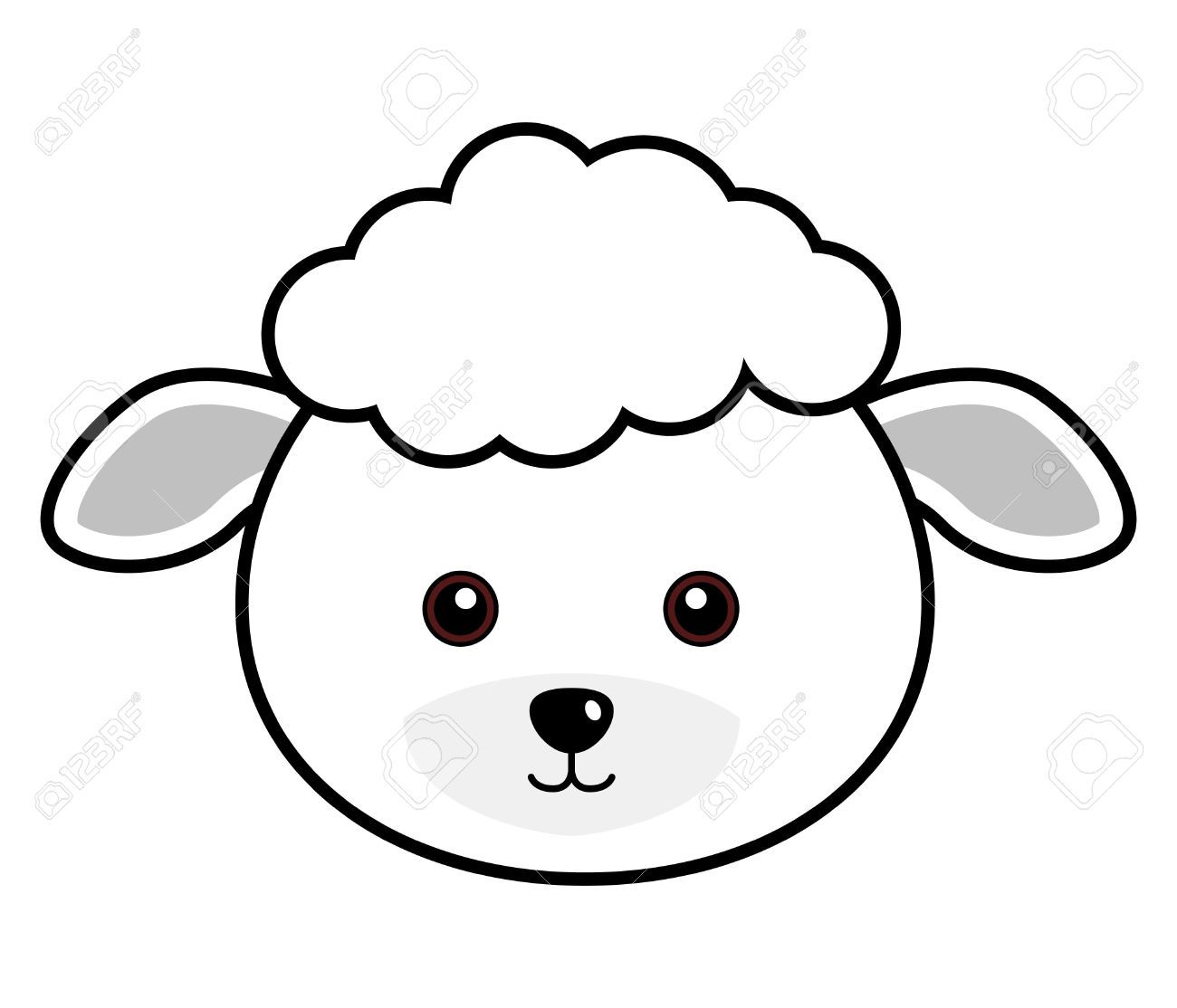 lamb clipart face