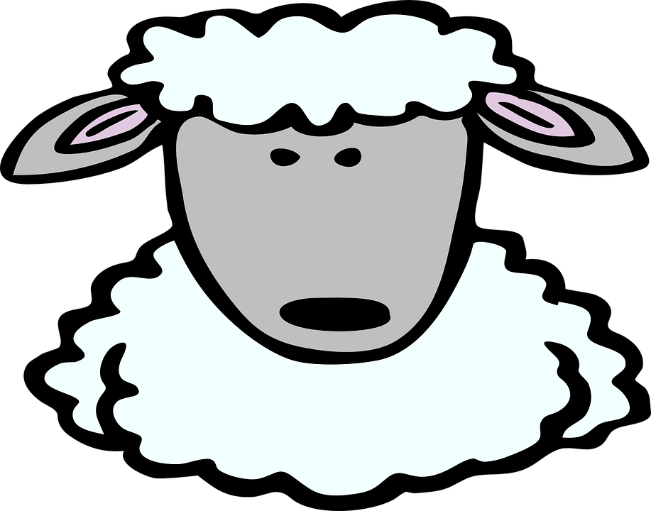 lamb clipart mask