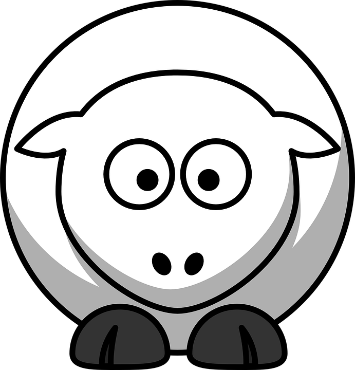 lamb clipart mask