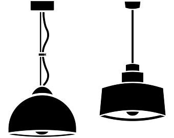 Lamp clipart ceiling lamp. Graphic etsy 