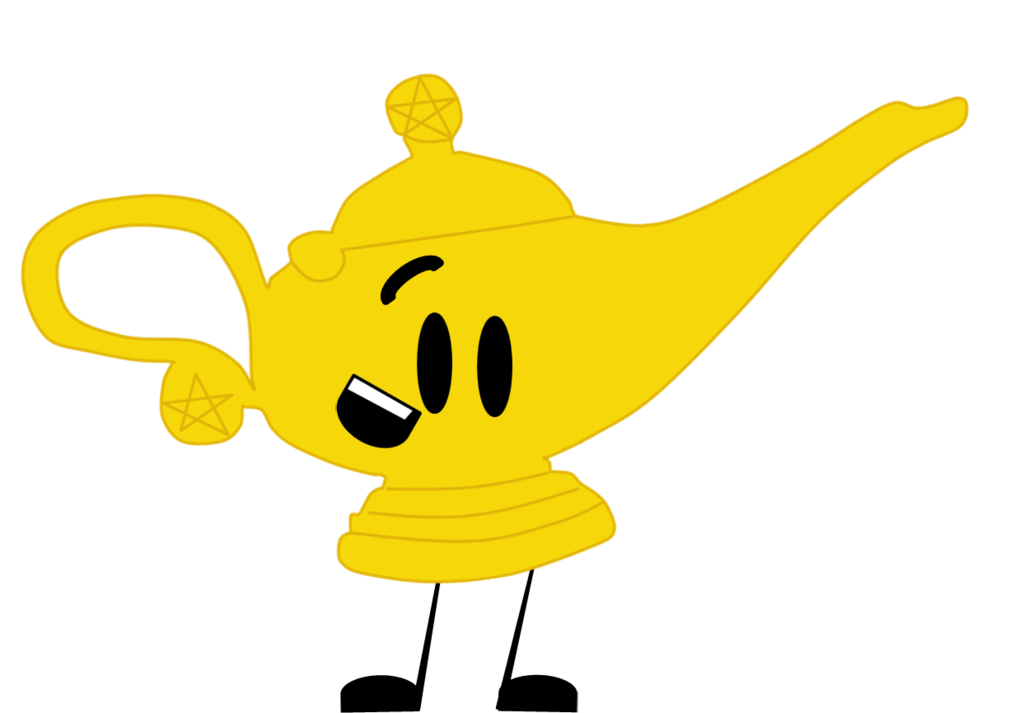 lamp clipart gold genie