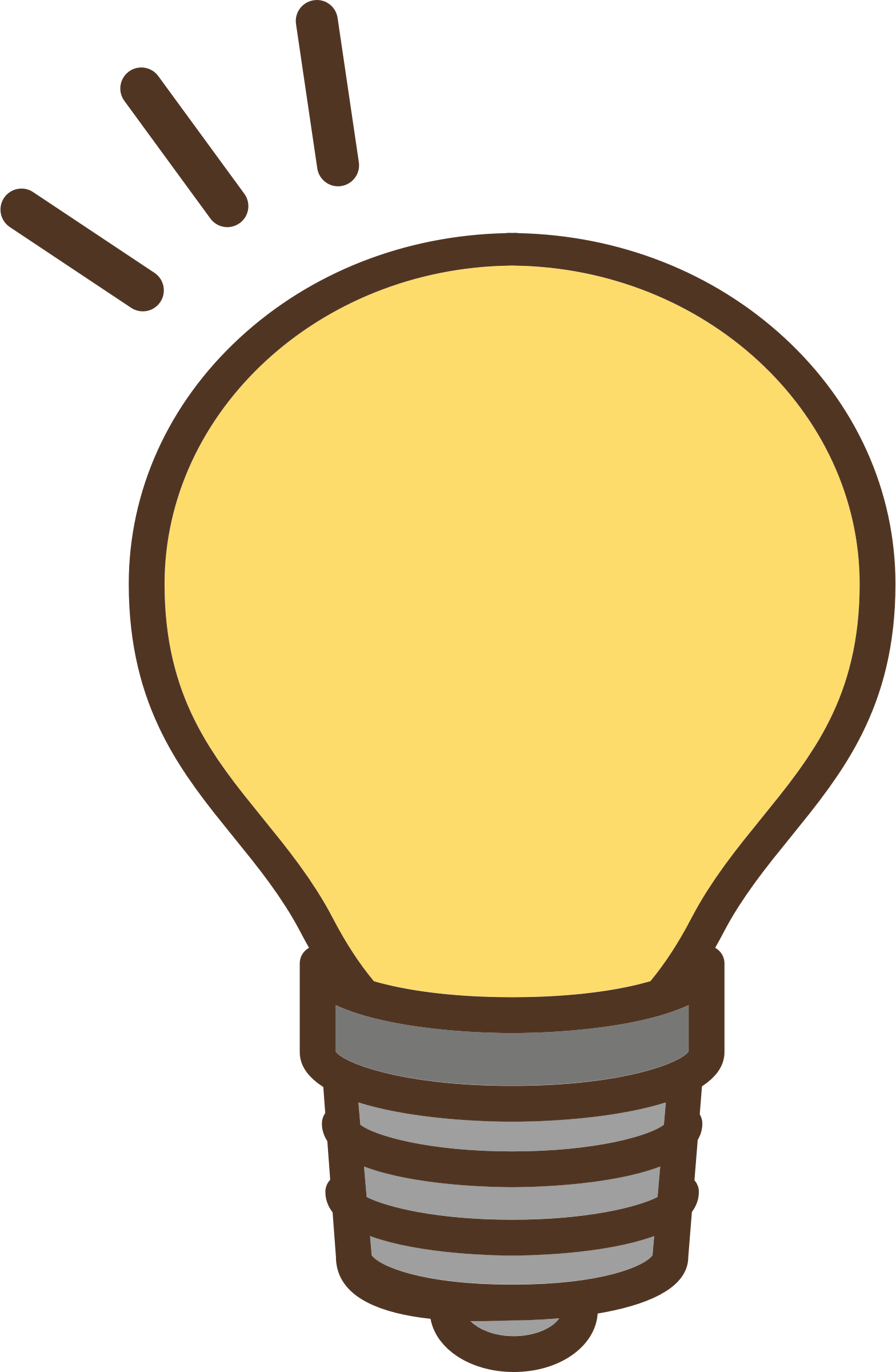 lightbulb clipart yellow