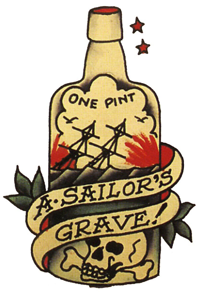 Sailor clipart sailor ship. Jerry vintage tattoo aloha
