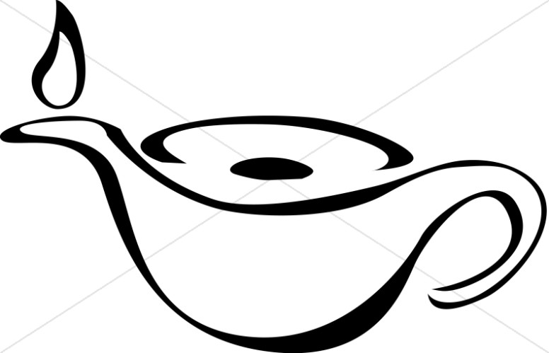 lamp clipart outline