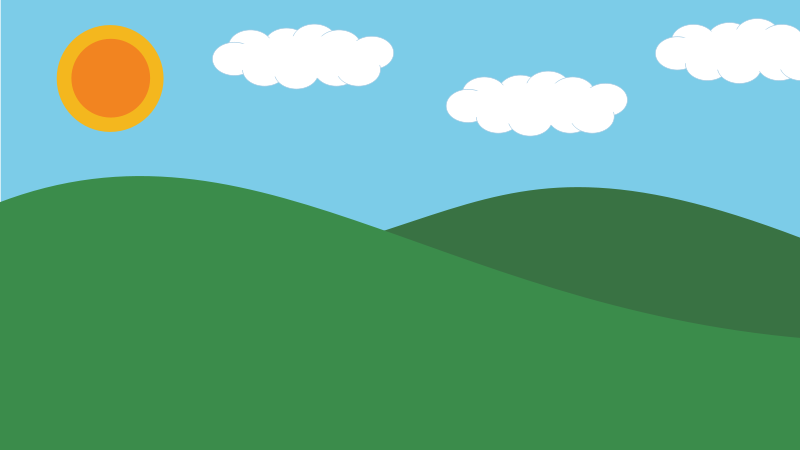 hills clipart simple landscape