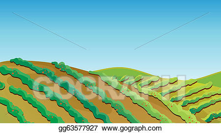 Land clipart fertile land. Eps illustration vector gg