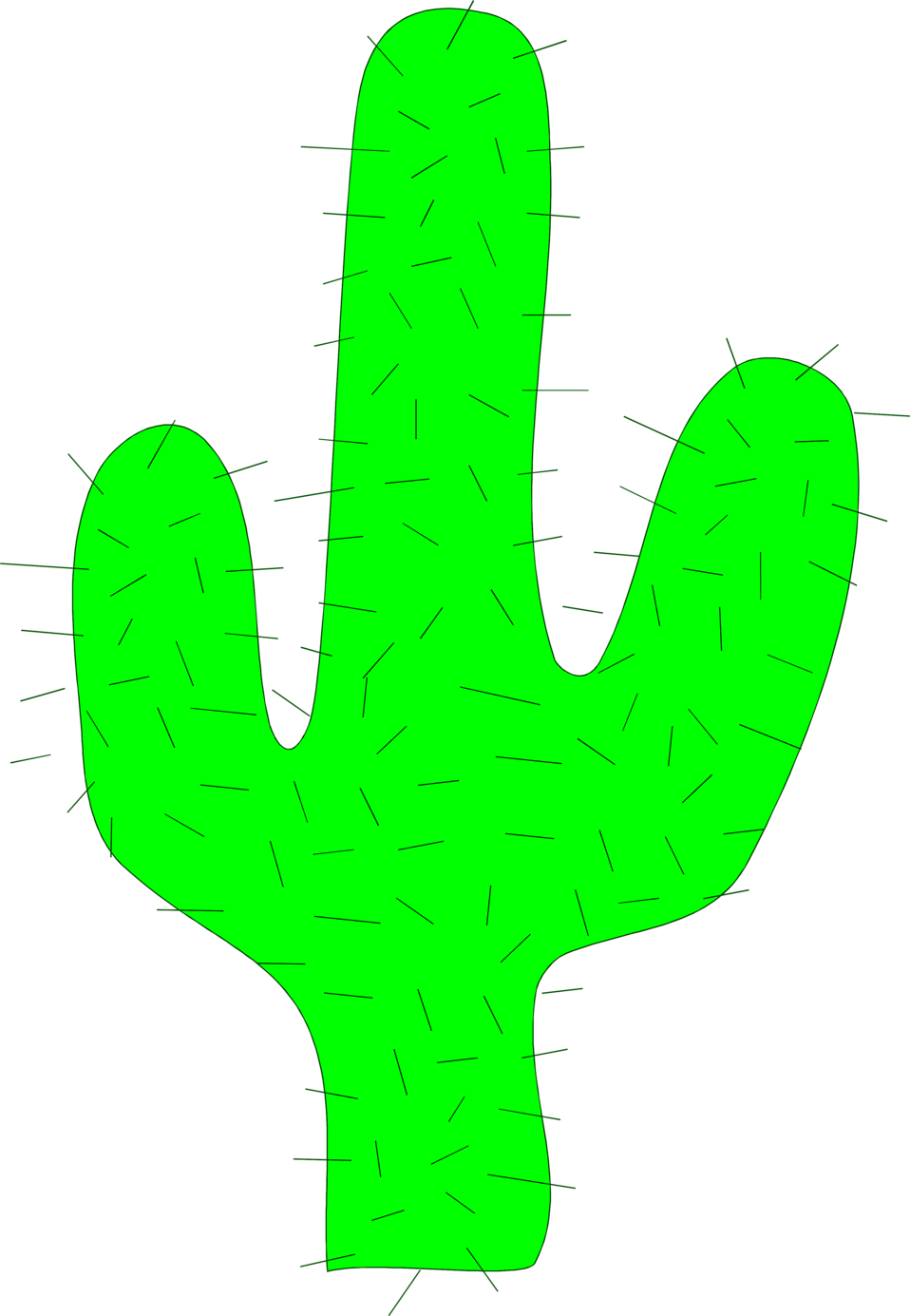 Free stock photo illustration. Landscape clipart cactus