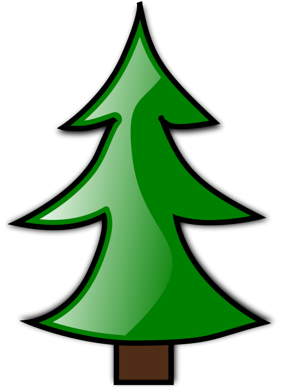landscape clipart christmas tree