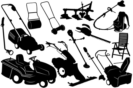 Tools and stock vector. Landscape clipart garden equipment