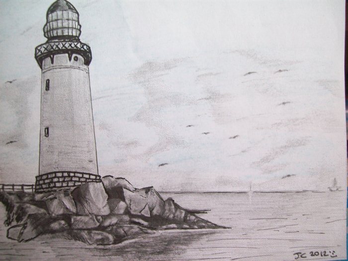 landscape clipart lighthouse