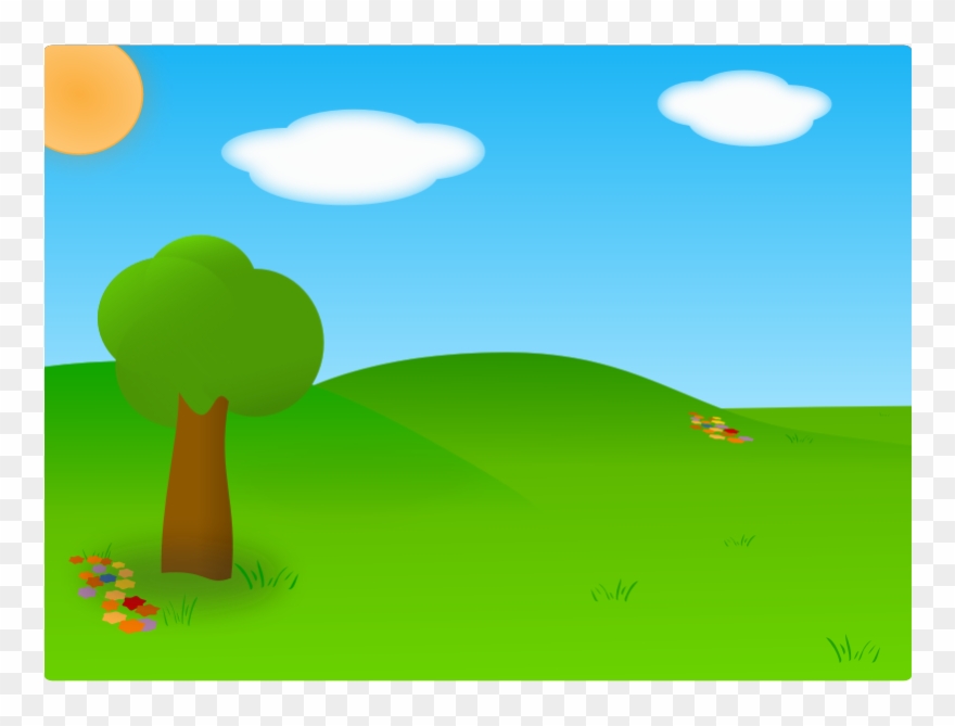 Cartoon png download . Landscape clipart plain landscape