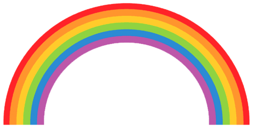 Landscape clipart rainbow. Png free images toppng