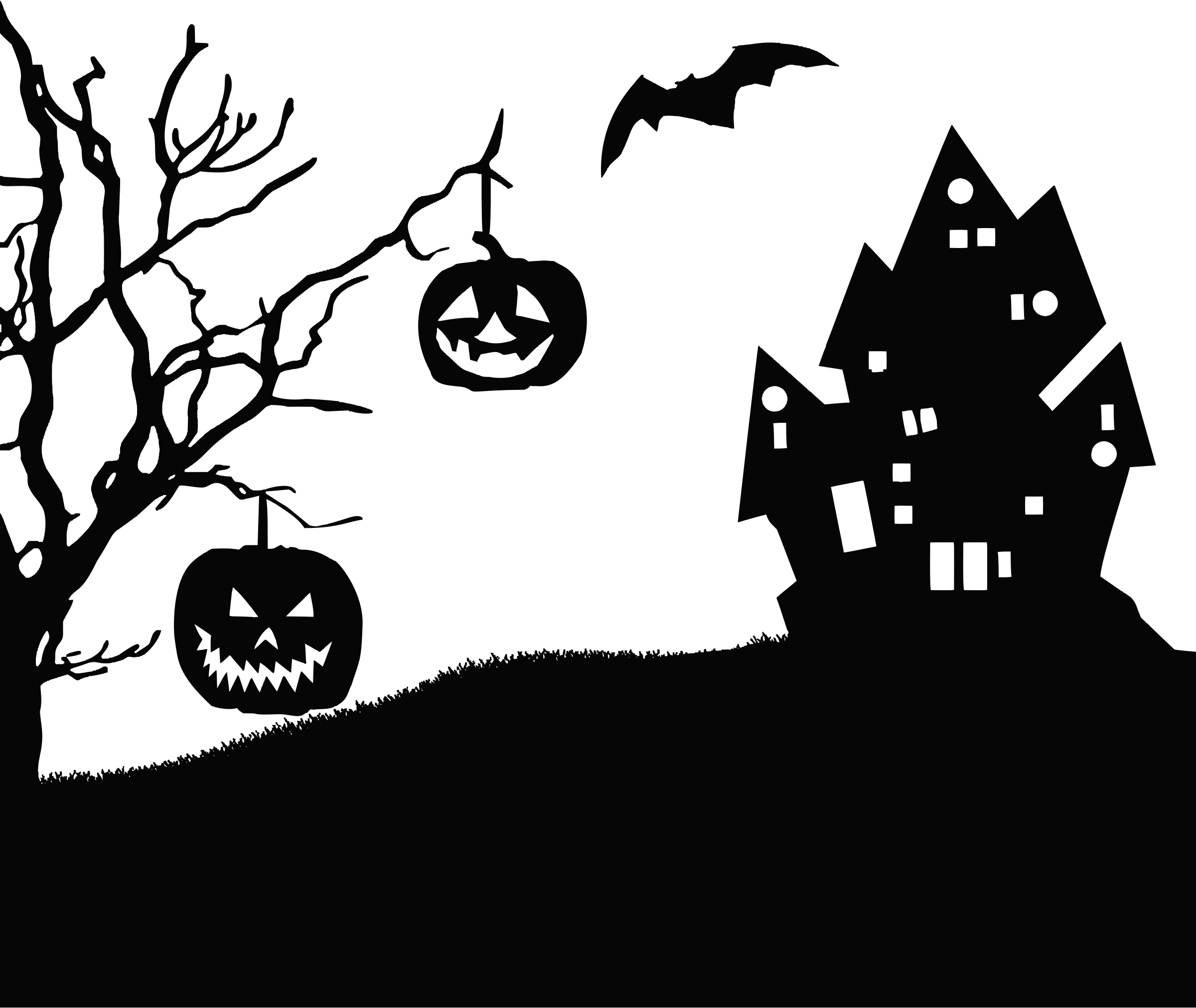 landscape clipart spooky