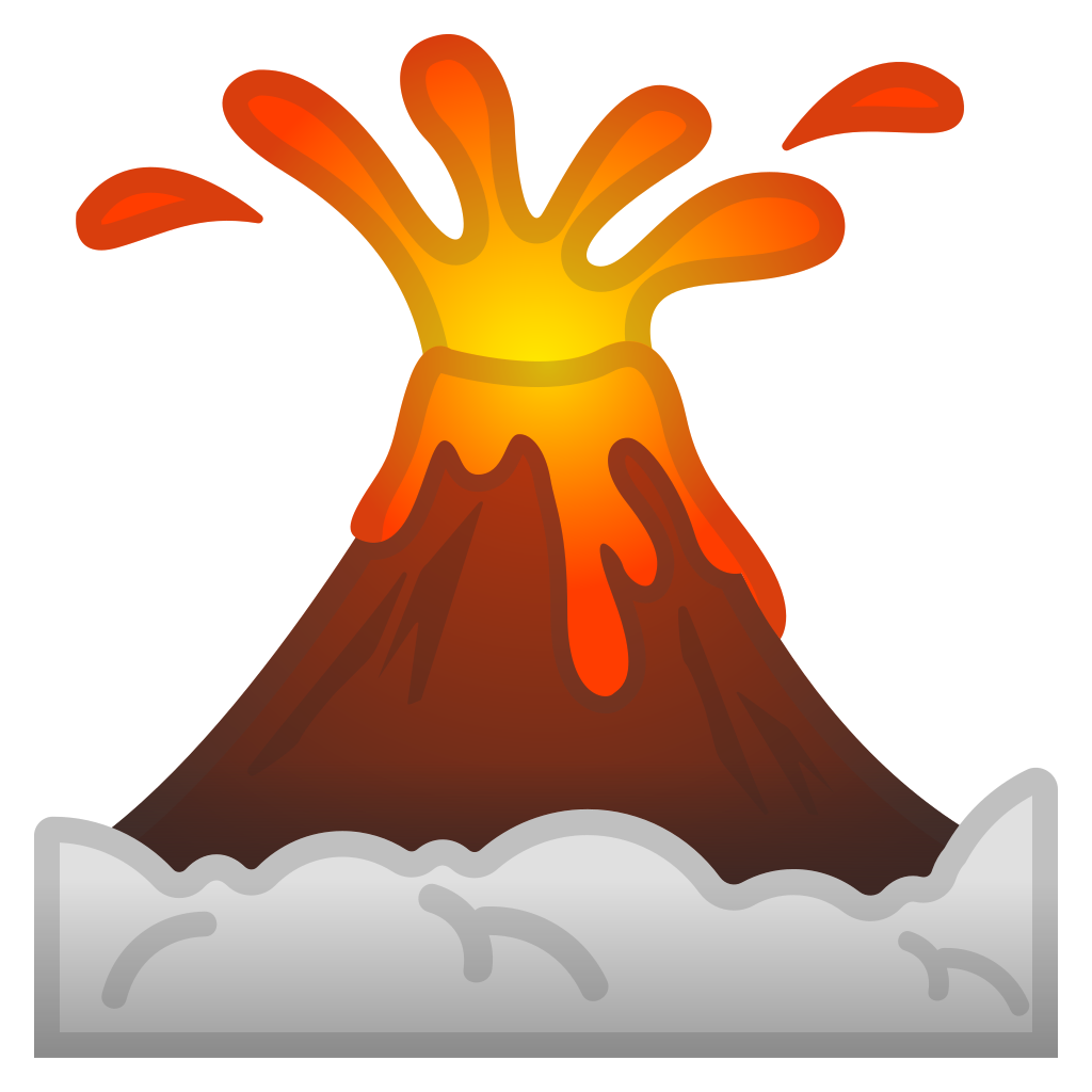 landscape clipart volcano