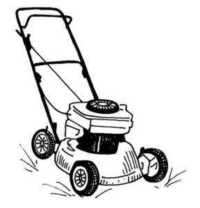lawnmower clipart vector