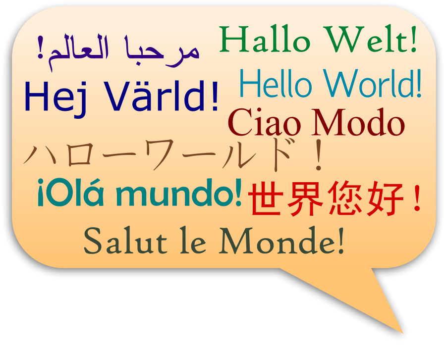 hello clipart multilingual