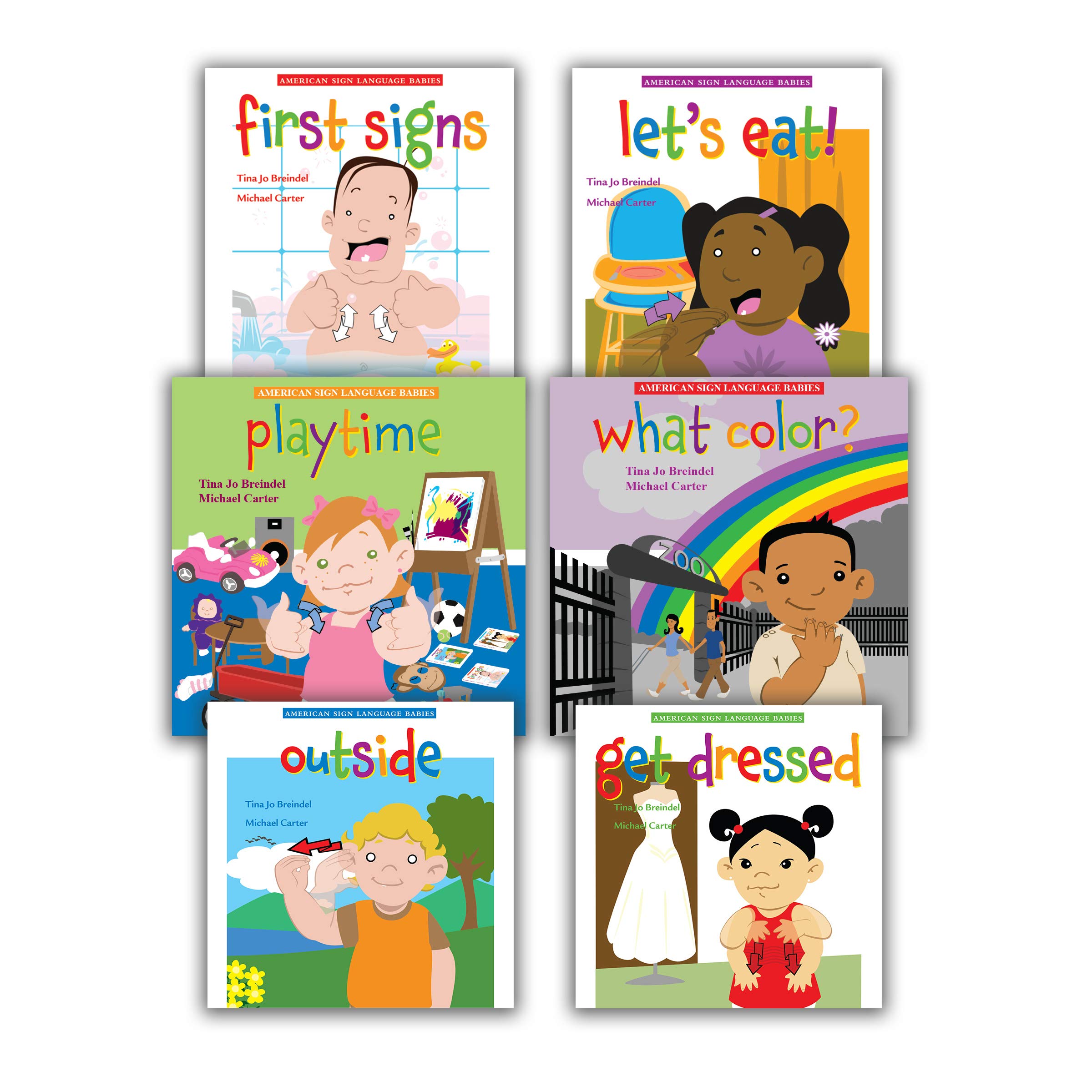 American sign babies collection. Language clipart happy book