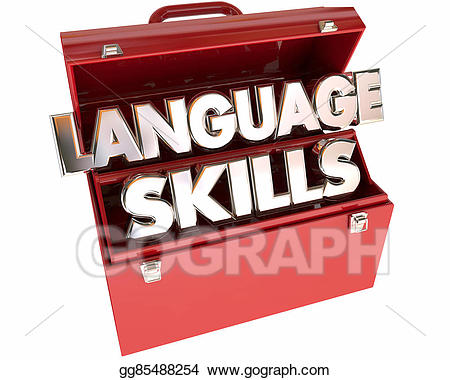 Language clipart language skill. Stock illustration skills tools