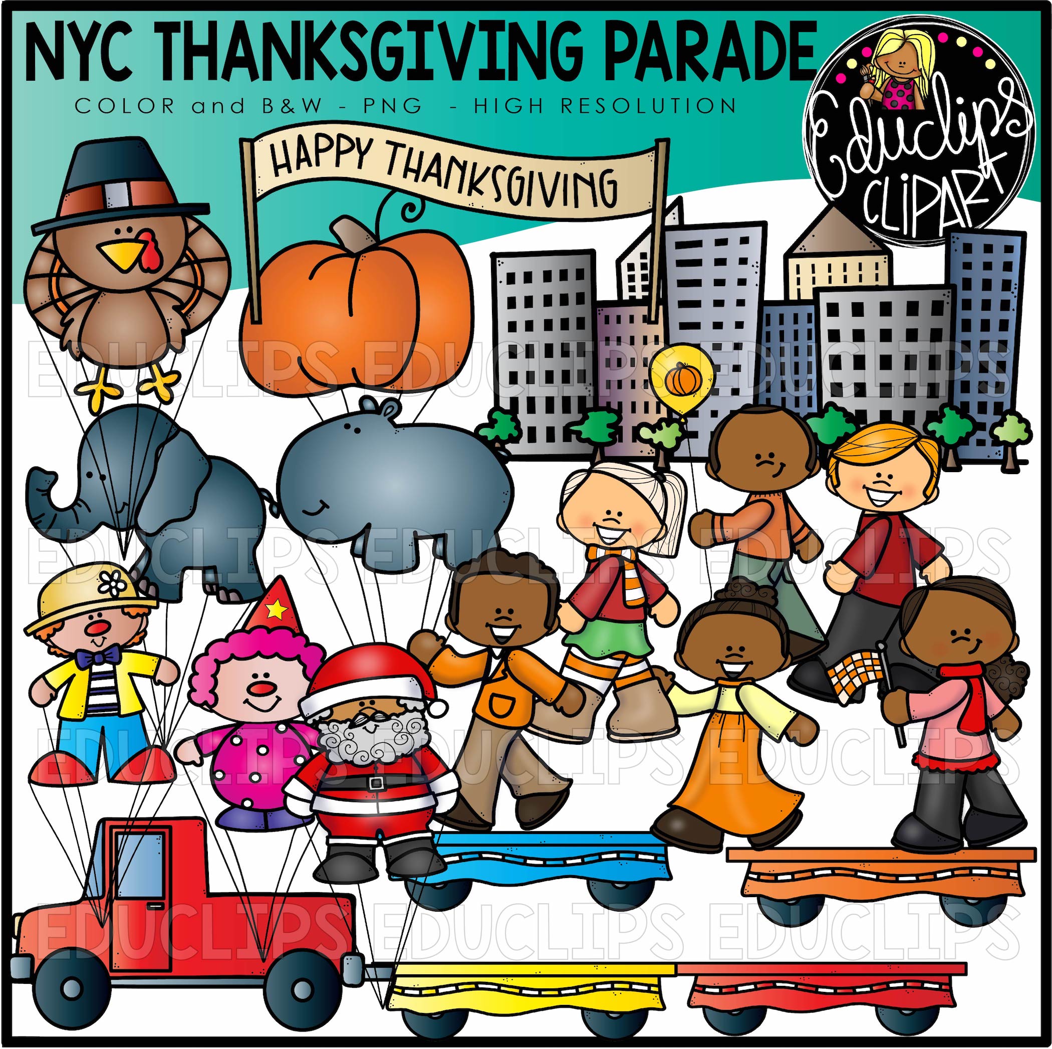 parade clipart thanksgiving parade