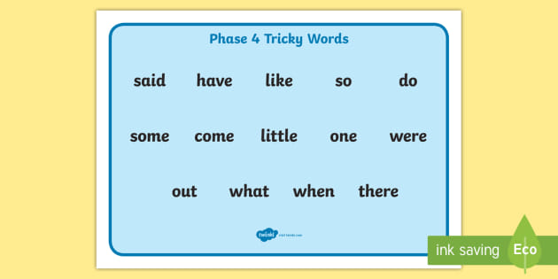 language clipart tricky word