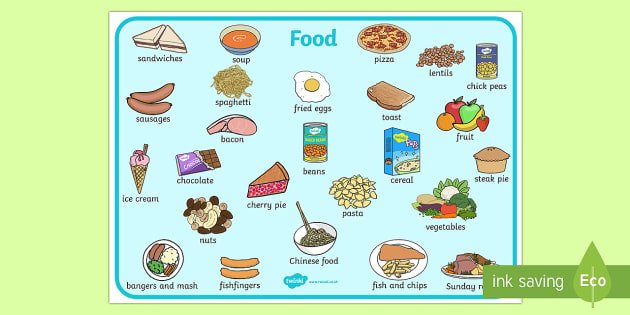 meal clipart word food