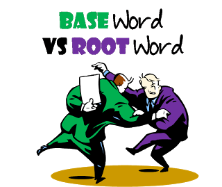Base words vs root. Language clipart word study