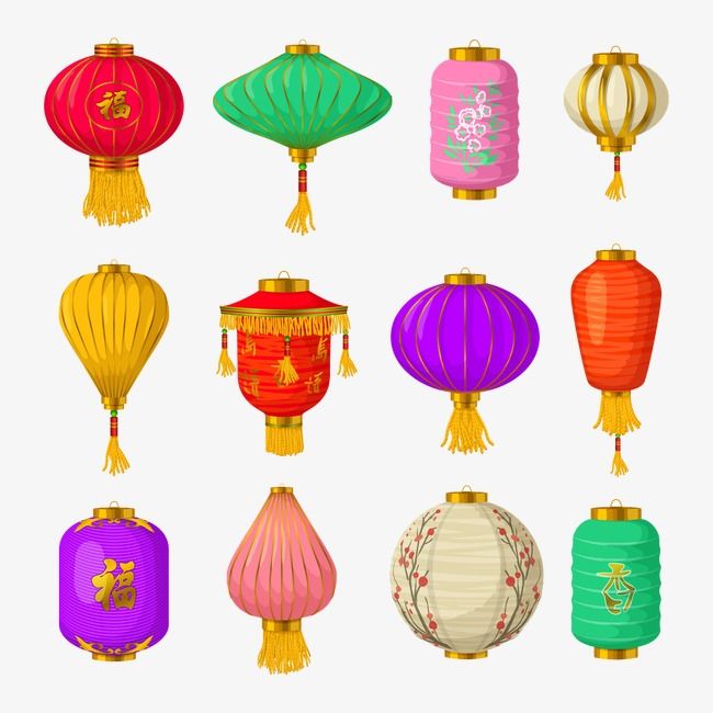 lantern clipart colorful