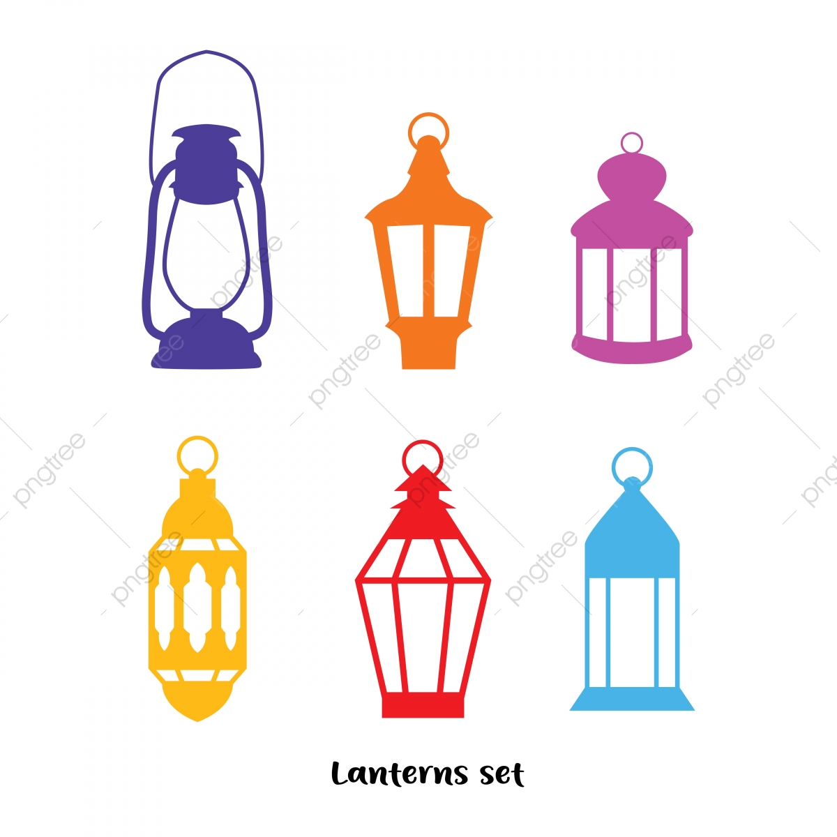 lantern clipart colorful