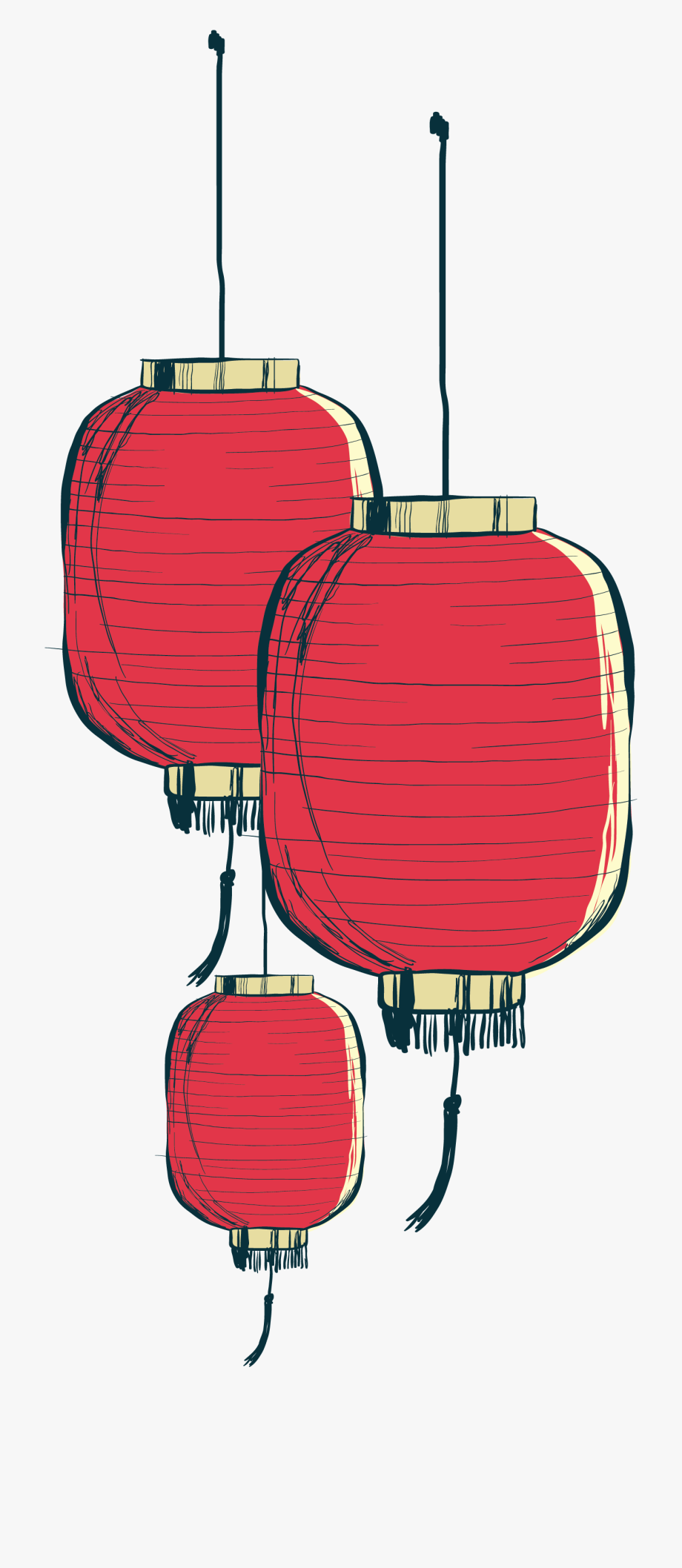 Lantern clipart paper lantern. Painted chinese transprent png