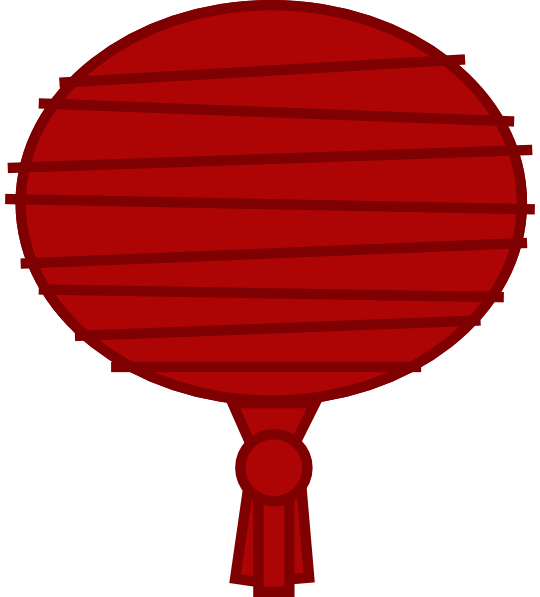 Lantern clipart paper lantern. Red clip art at