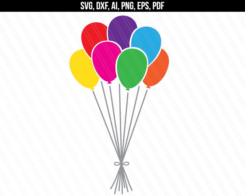 Lantern clipart string balloon. Balloons svg party bunch