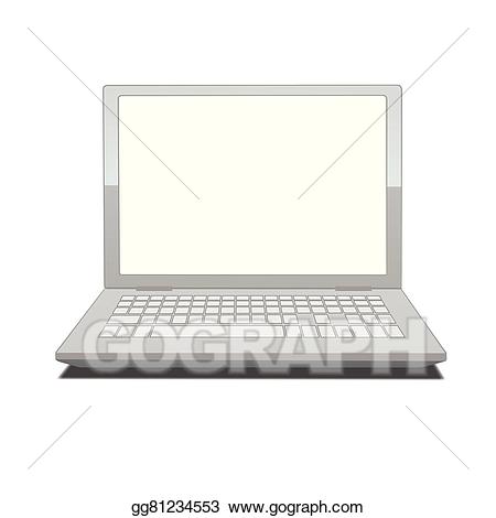 laptop clipart blank