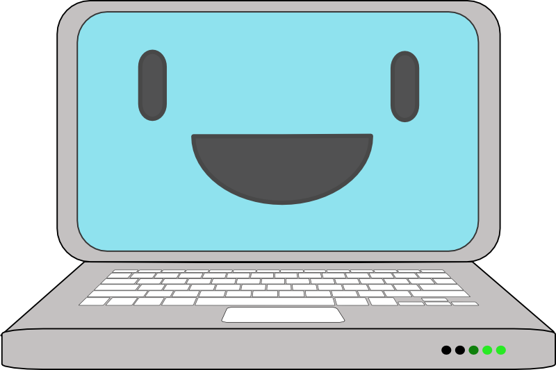 laptop clipart comic