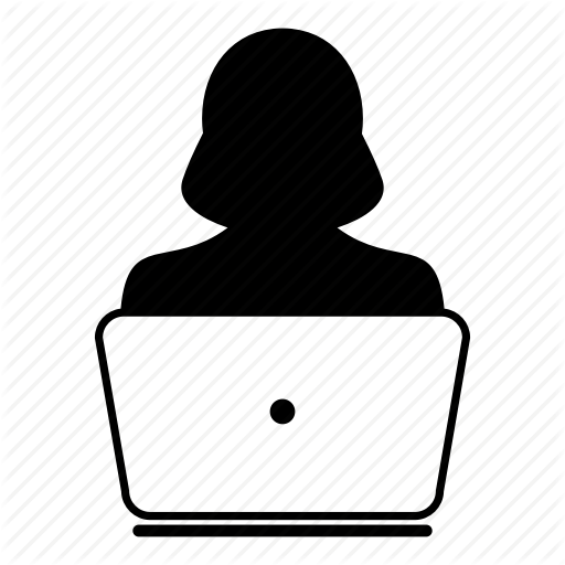 Laptop clipart computer worker.  business woman finance