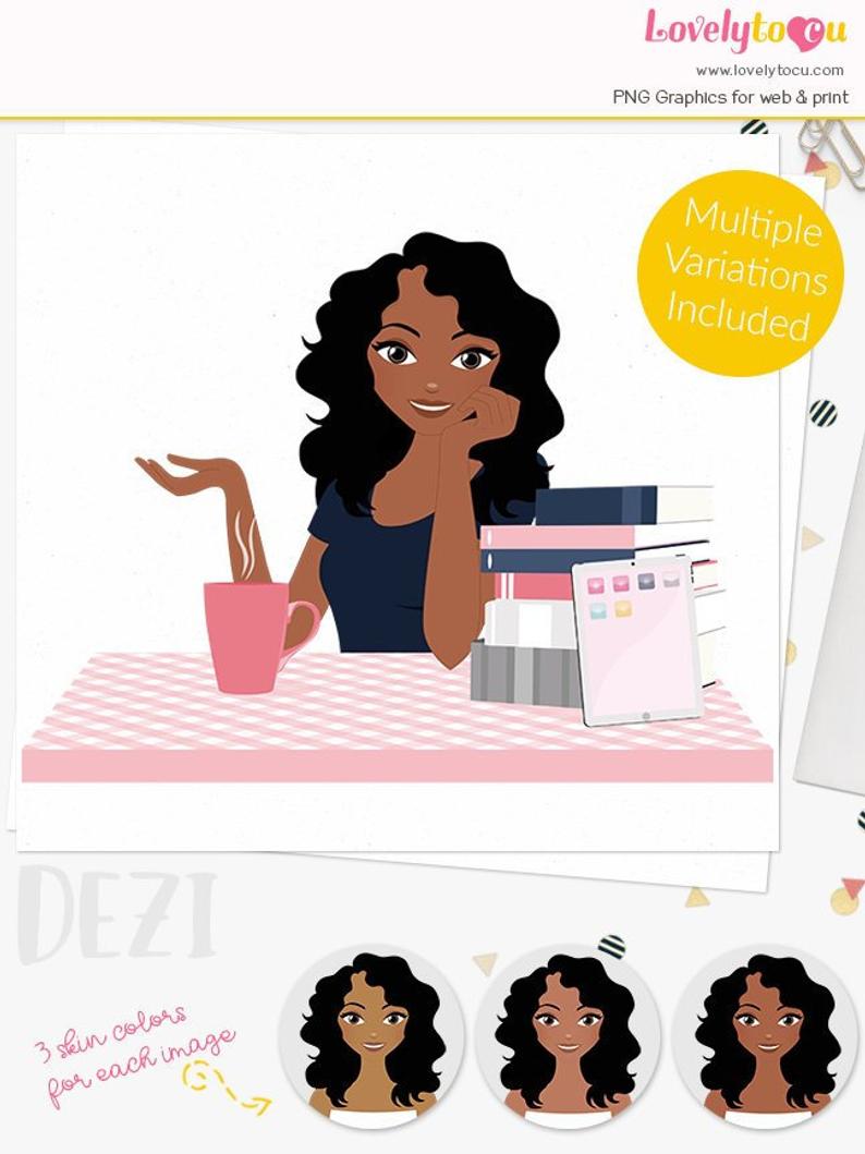 Teacher woman character girl. Laptop clipart female