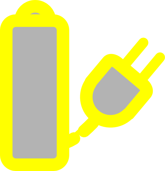 Laptop clipart laptop charger. Yellow clip art at