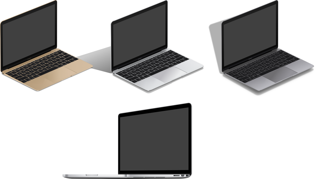 laptop clipart mockup