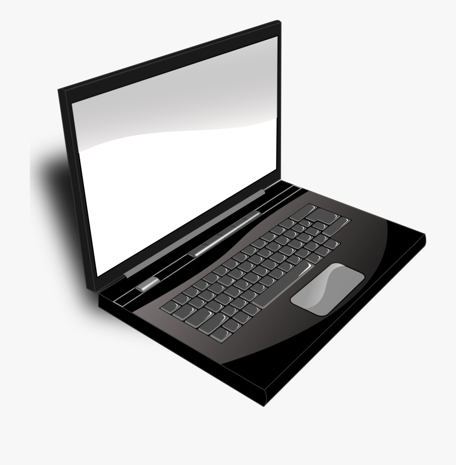 Computer image laptop black. Pc clipart lapto