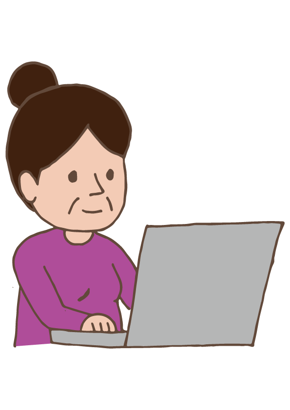 Laptop clipart pretty lady. Old using free illust