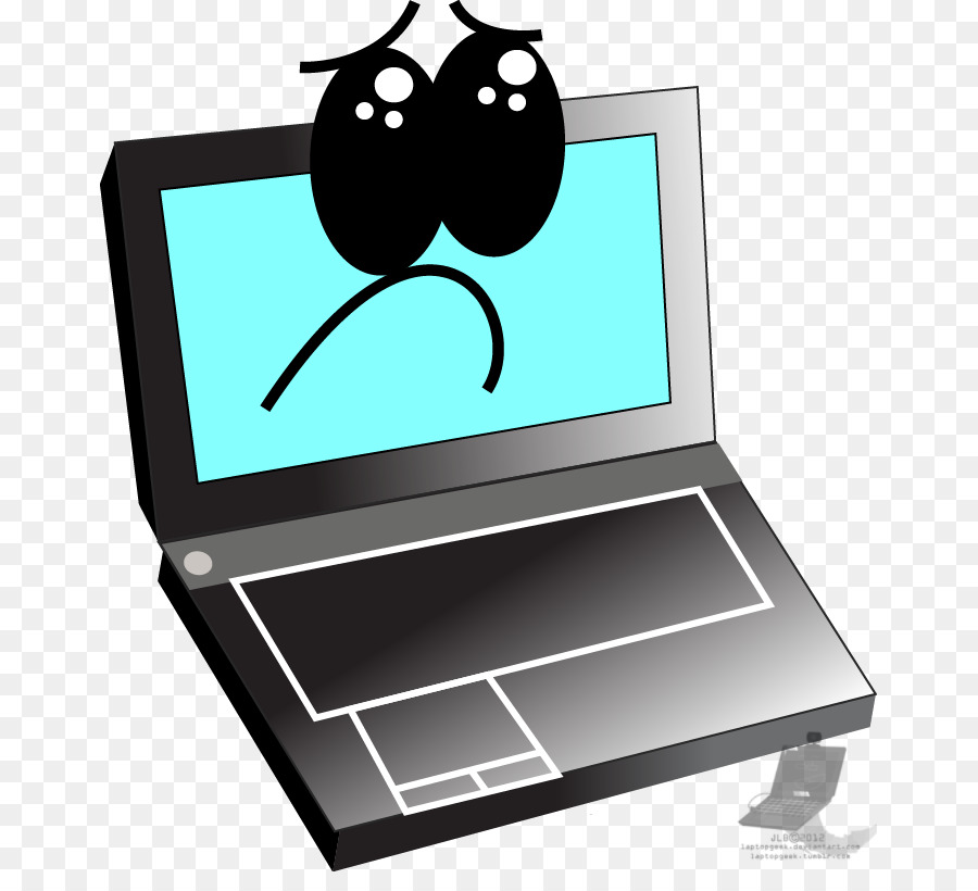 laptop clipart sad