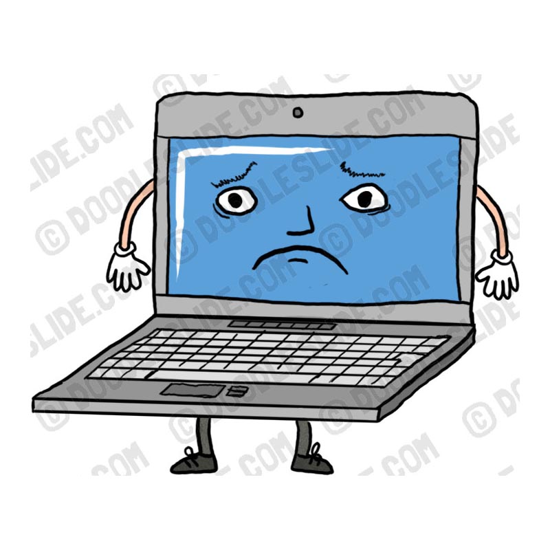 Laptop clipart sad, Laptop sad Transparent FREE for download on ...