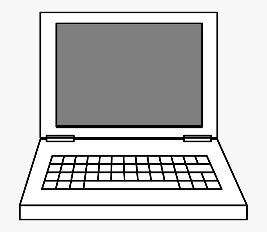 laptop clipart simple