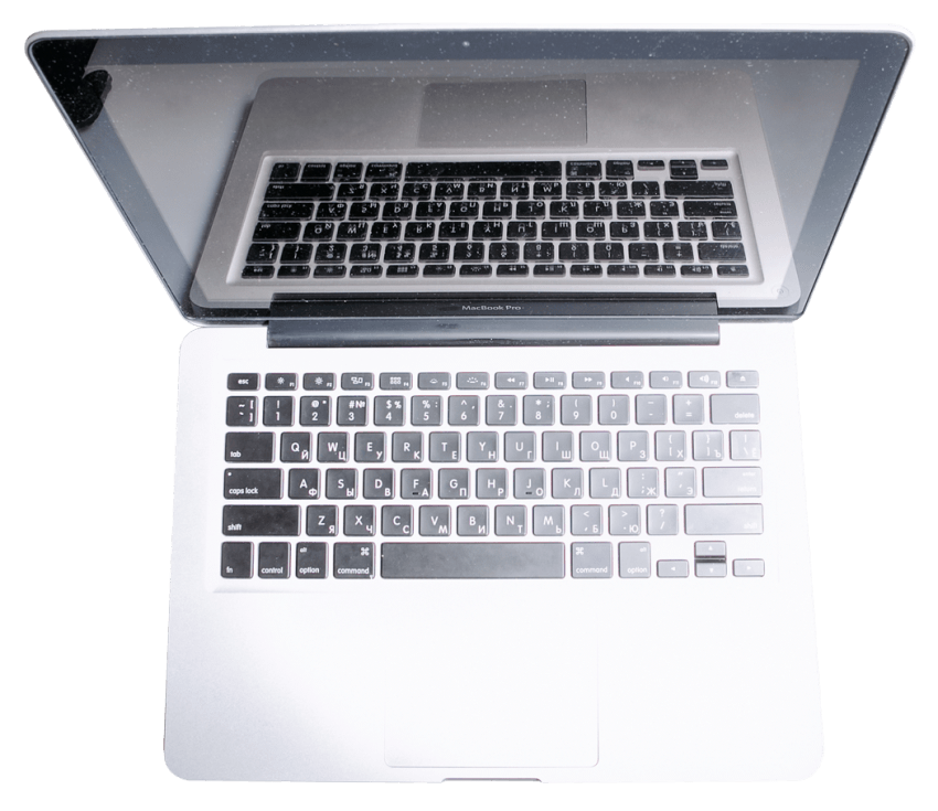 laptop clipart top view